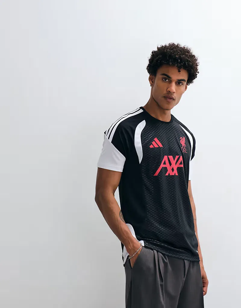 Тренировочная футболка Adidas "Ливерпуль" сезона 26/27, черный — фото 3