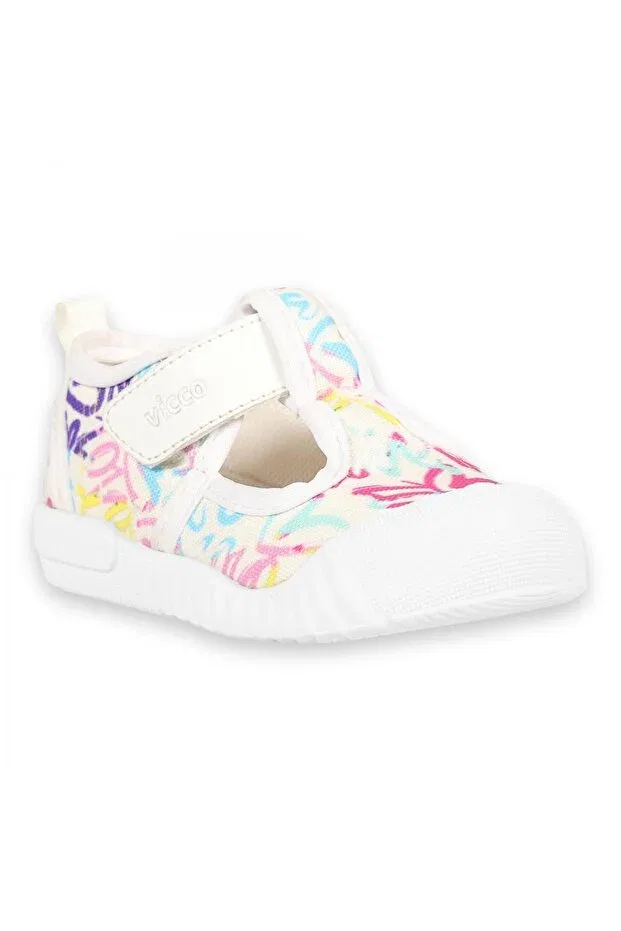Детские туфли для девочек без каблука First Step Shoes Vicco, White