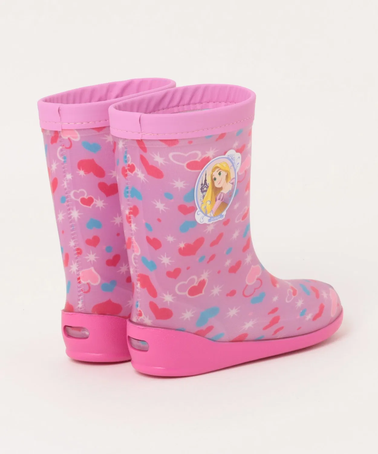 Детские сапоги дождевые с принтом Disney Princess, модель Princess Shoe Plaza, Pink — фото 2