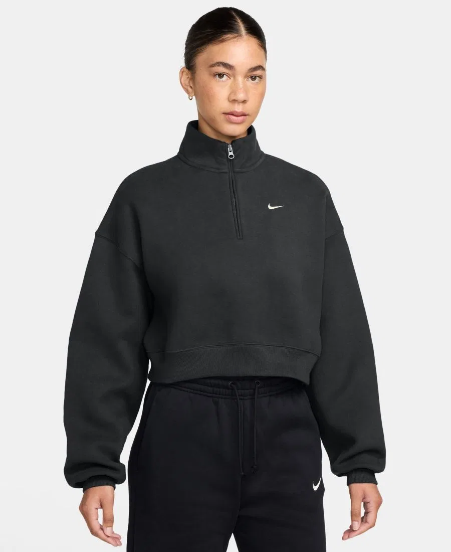 Свитшот-худи Nike Studio Fleece, Total Black Sail
