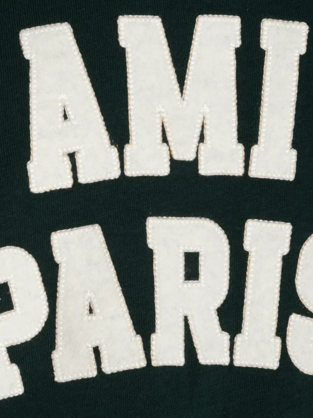 Футболка с аппликацией-логотипом Ami Paris, зеленый — фото 4