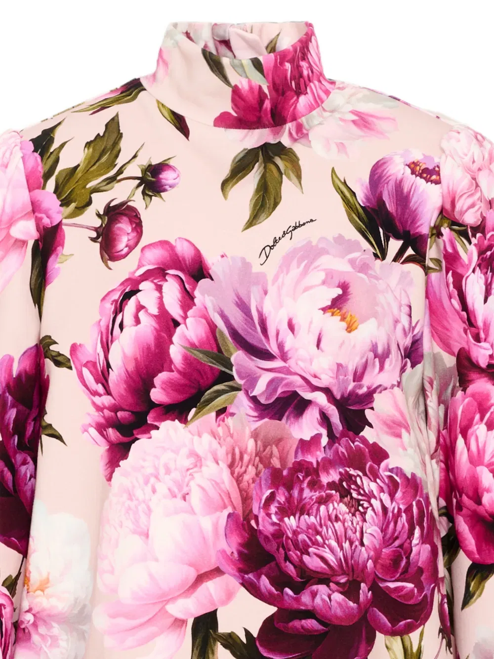 Платье повседневное Peony Dolce & Gabbana Kids, розовый — фото 3