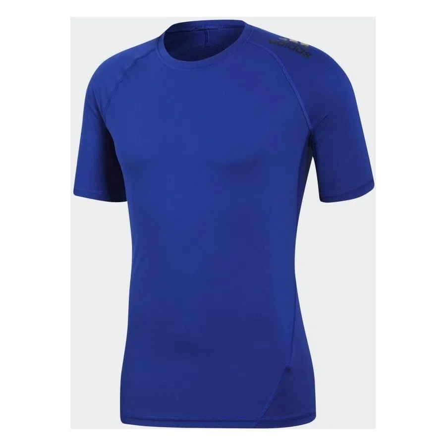 Футболка спортивная с коротким рукавом adidas Alphaskin Sport Tee, Синий — фото 4