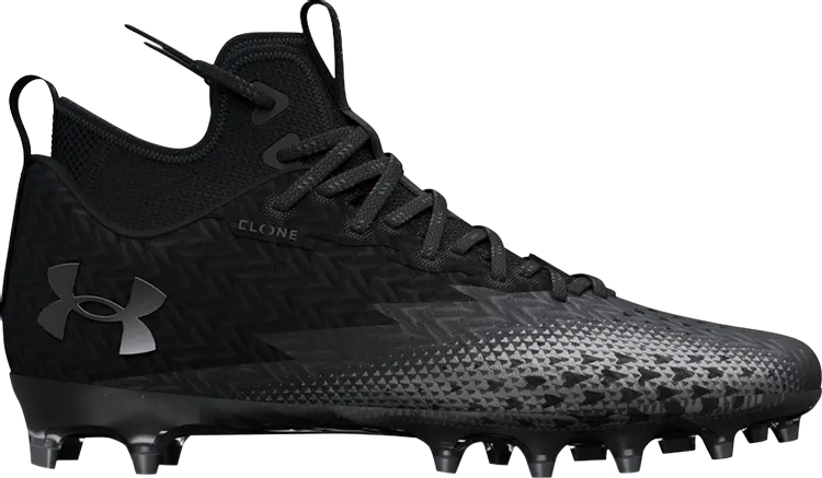 

Бутсы Under Armour Spotlight Clone 3.0 MC Black Metallic Silver, черный