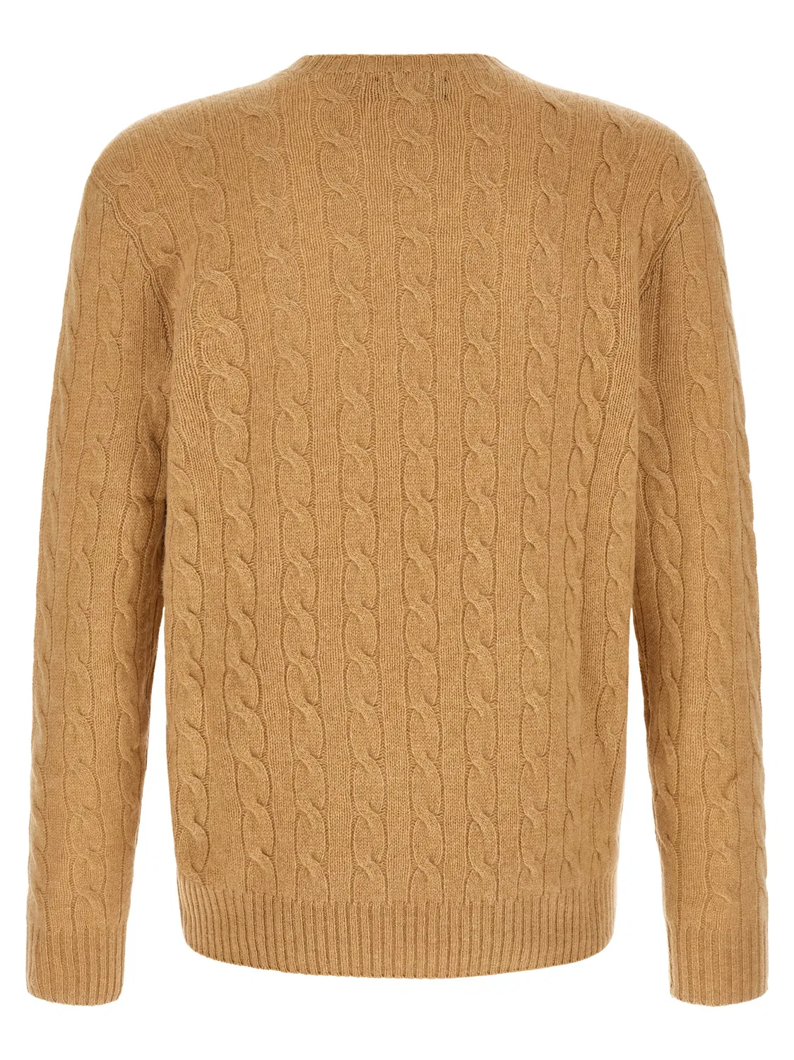Мужской кардиган с косичками, бежевый, Polo Ralph Lauren, Beige — фото 2