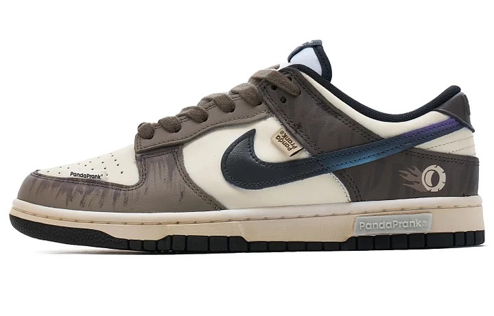 

Кастомизированные кроссовки Nike Dunk Low-Top Skateboard Unisex, коричневый/белый, Серый, Кастомизированные кроссовки Nike Dunk Low-Top Skateboard Unisex, коричневый/белый