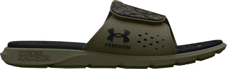 

Сандалии Under Armour Wmns Ignite 7 Freedom Slide Marine Green Camo, зеленый