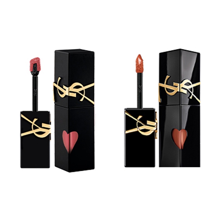 

SAINT LAURENT Черная тюбик комбинация блеск для губ зеркальное покрытие увлажнение сияние 5,5мл*2