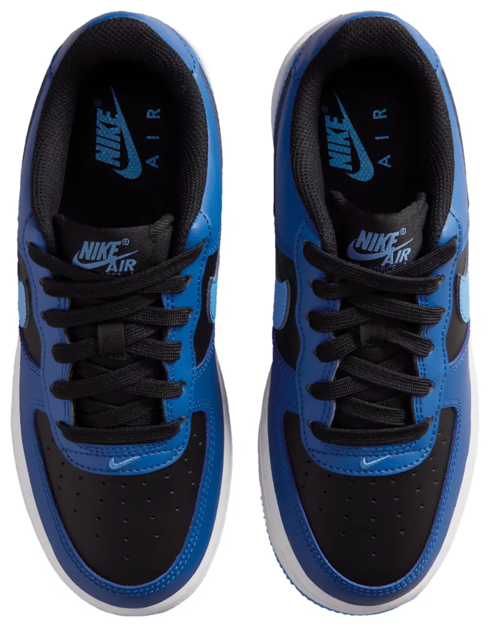 Кроссовки для мальчиков Air Force 1 Low Nike, цвет Black/Dutch Blue/Court Blue — фото 4