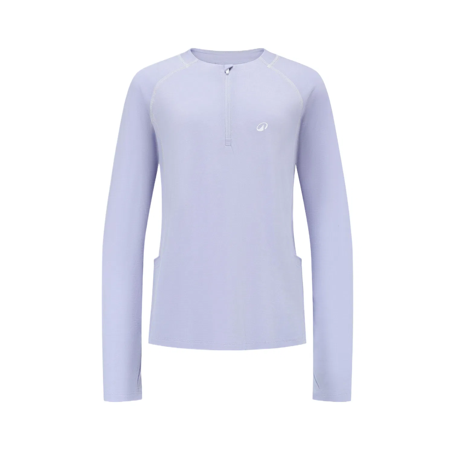 Детская футболка быстросохнущая с круглым вырезом Moderate DECATHLON, Light Purple