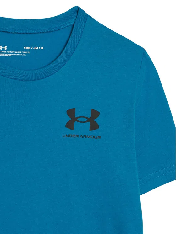 Футболка loose fit Ua Sportstyle Left Chest Ss Under Armour, синий — фото 3