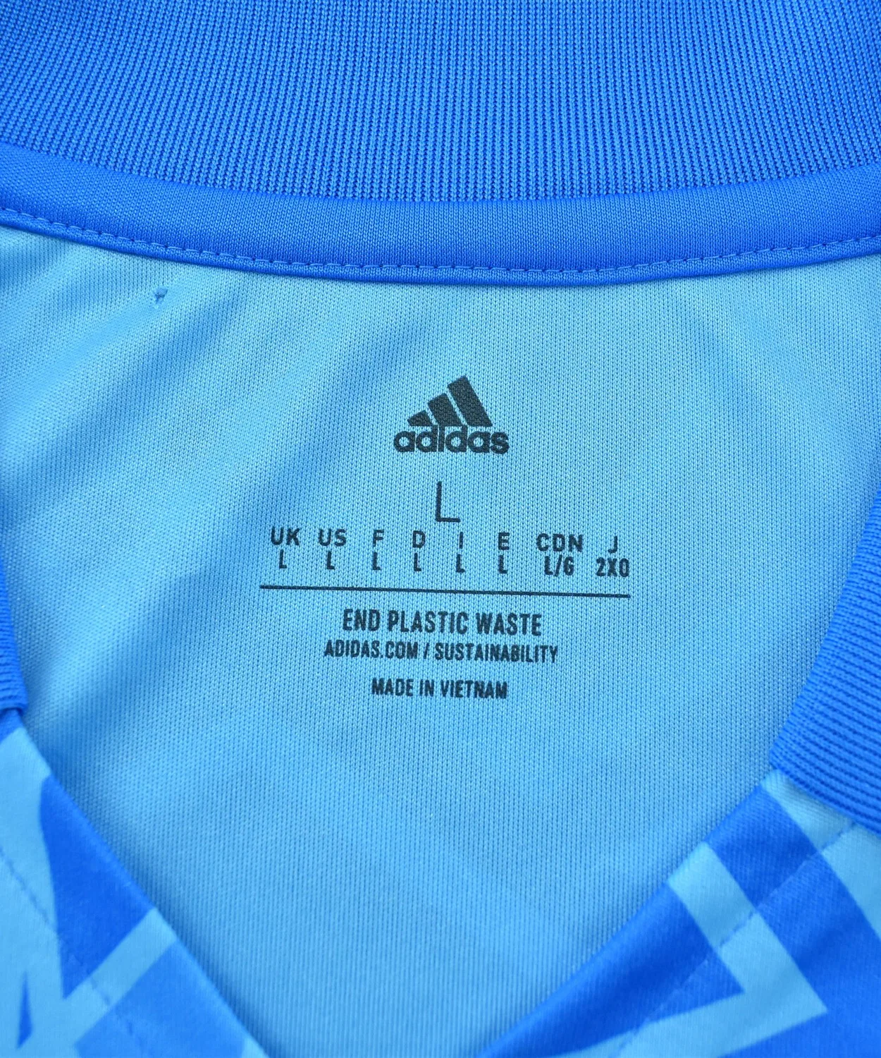 Мужская футболка с V-образным вырезом Real Salt Lake Adidas, Blue — фото 4