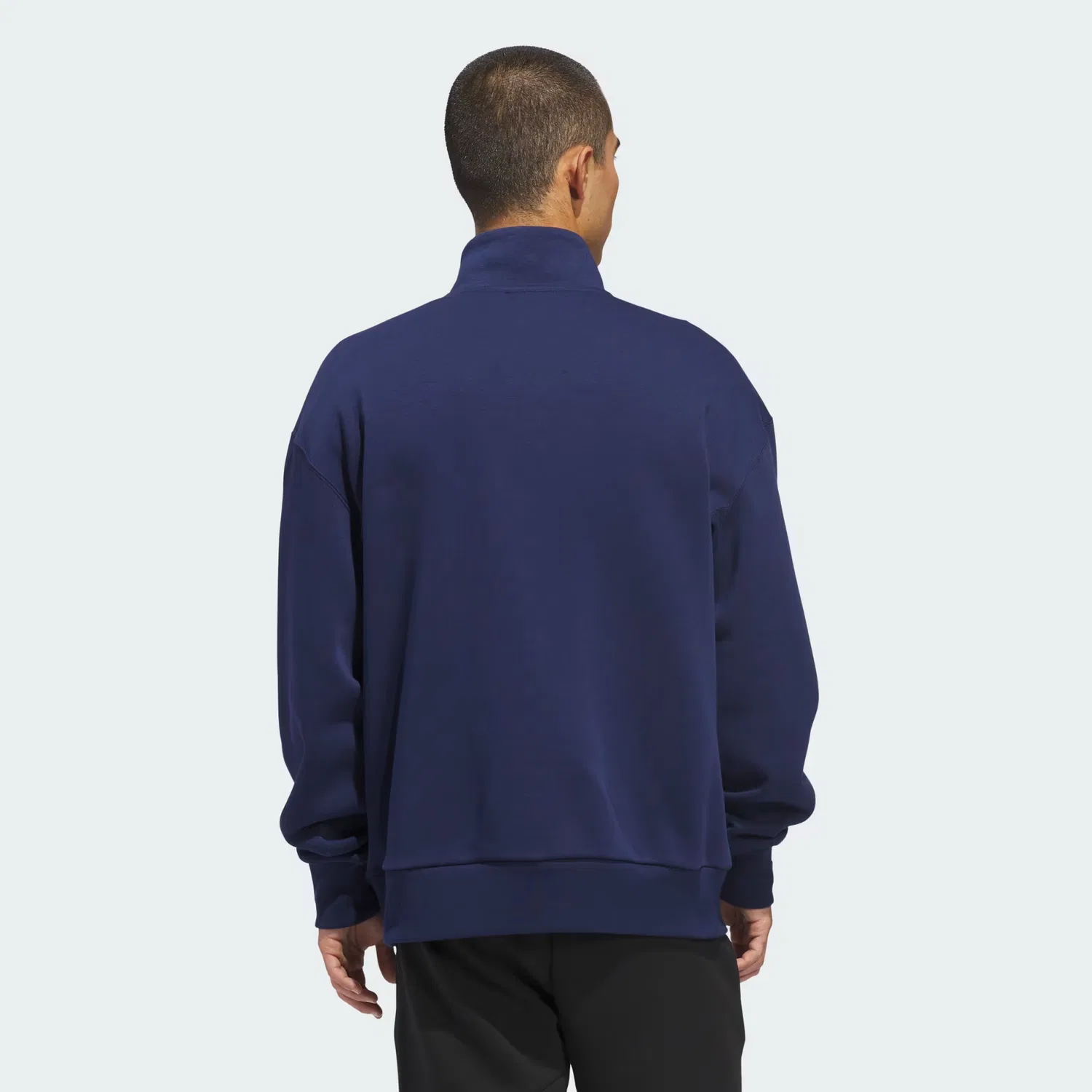 Детская толстовка на молнии свободного кроя LOVB Fleece Graphics Adidas Sportswear, темно-синий — фото 4