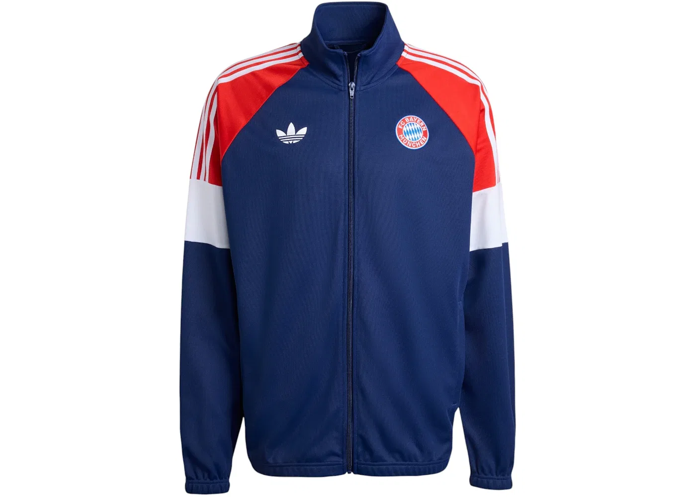Мужская ветровка Adidas FC Bayern Munich Lfstlr Track Top, Dark Blue/Red/White