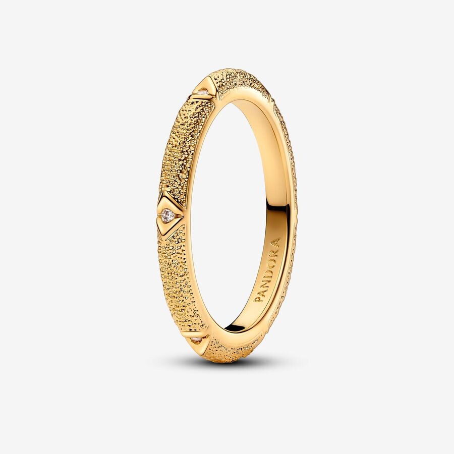 

Кольцо Pandora ME Texture & Stones, золото