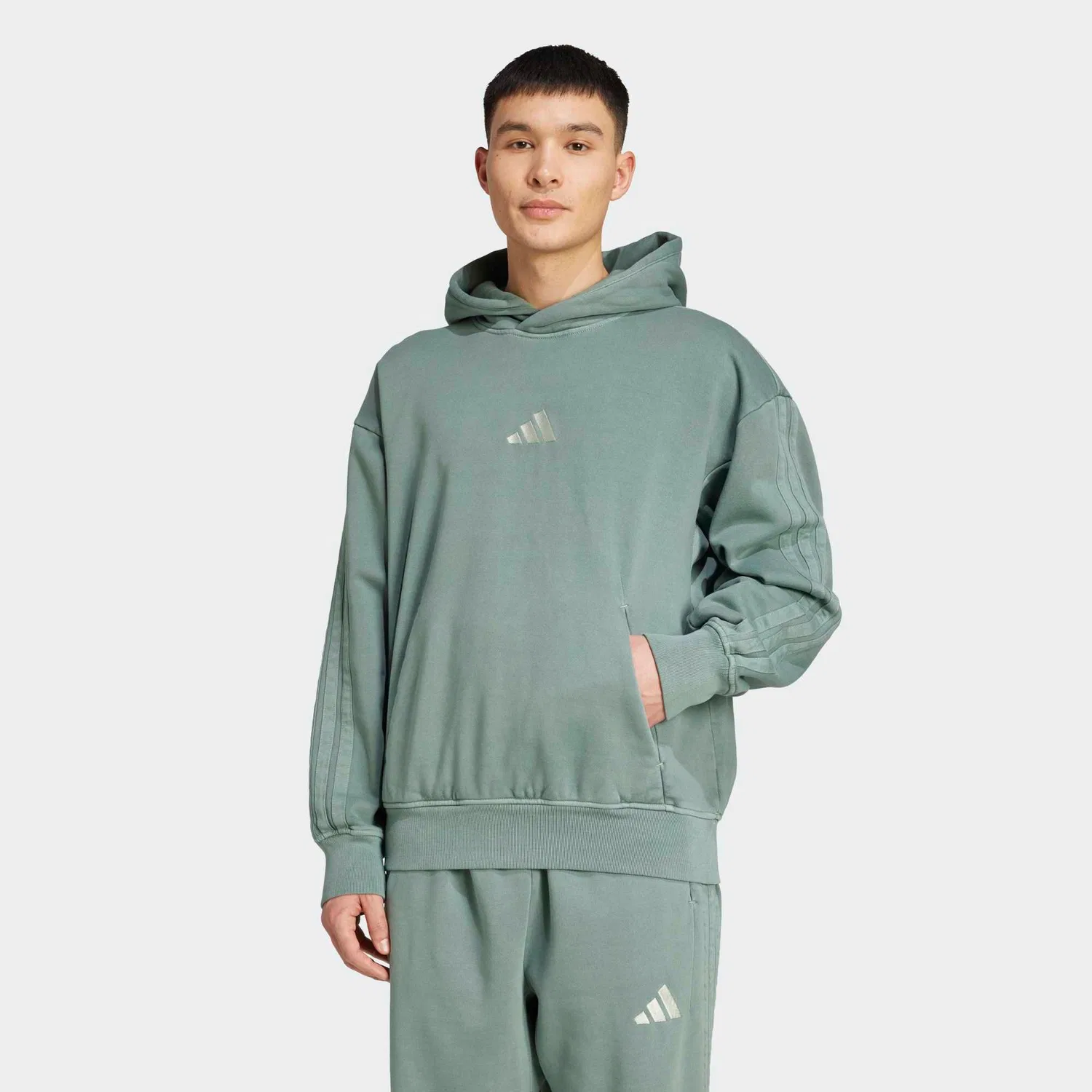 Мужское худи из футера All Szn Adidas, Dunkelgrun