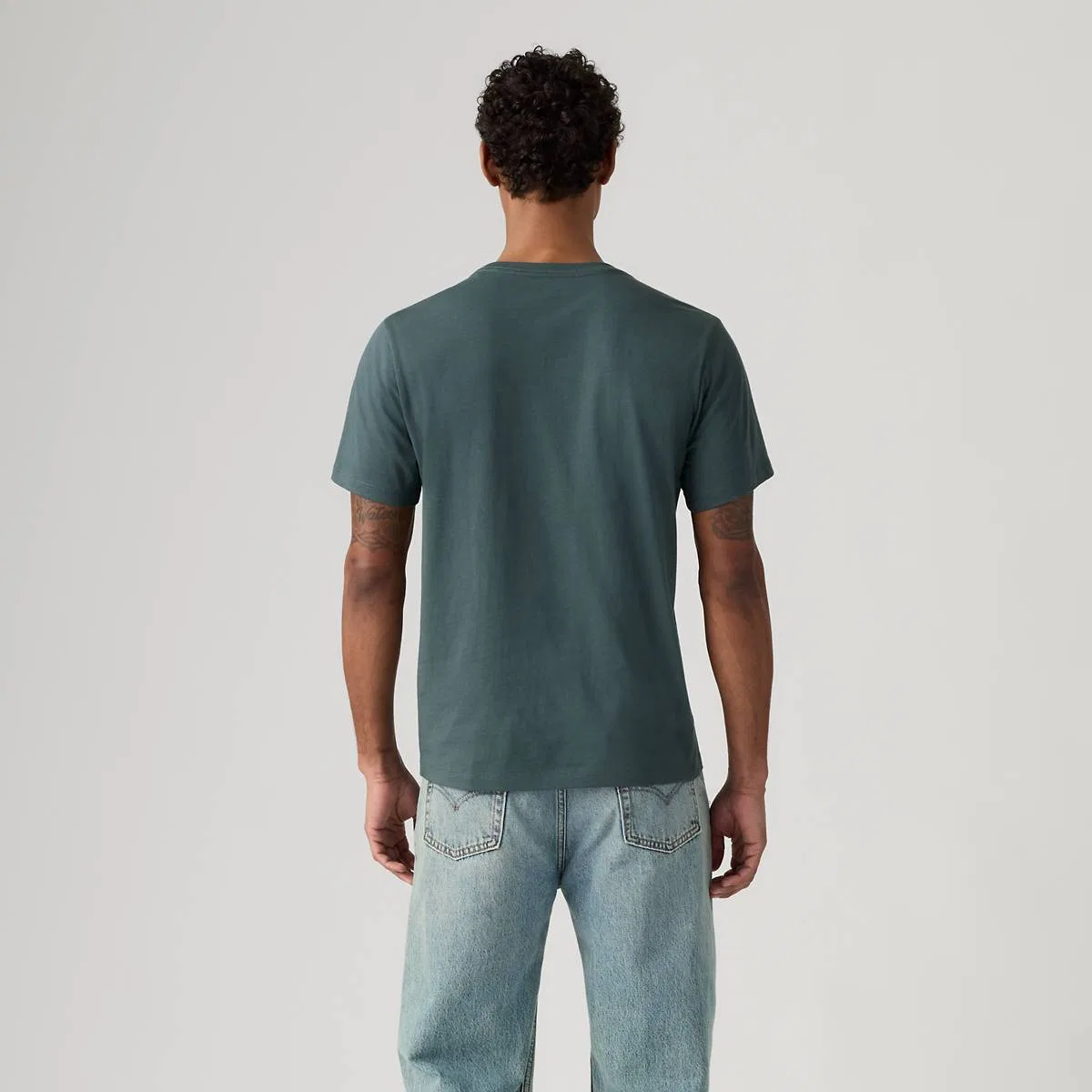 Классическая фирменная футболка Levi's, Dark Slate - Blue — фото 4