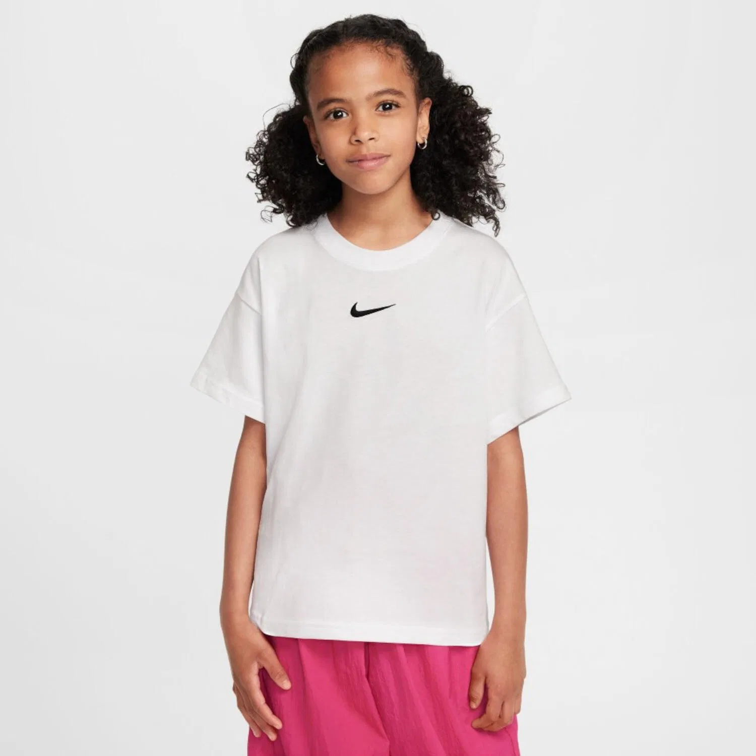 Футболка для девочек из хлопка Nike Sportswear Essential, Цвет WEISS
