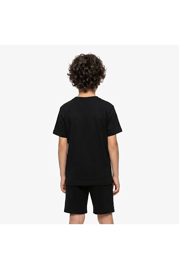 Детская футболка для девочек с коротким рукавом Lacoste, K96-Black — фото 2