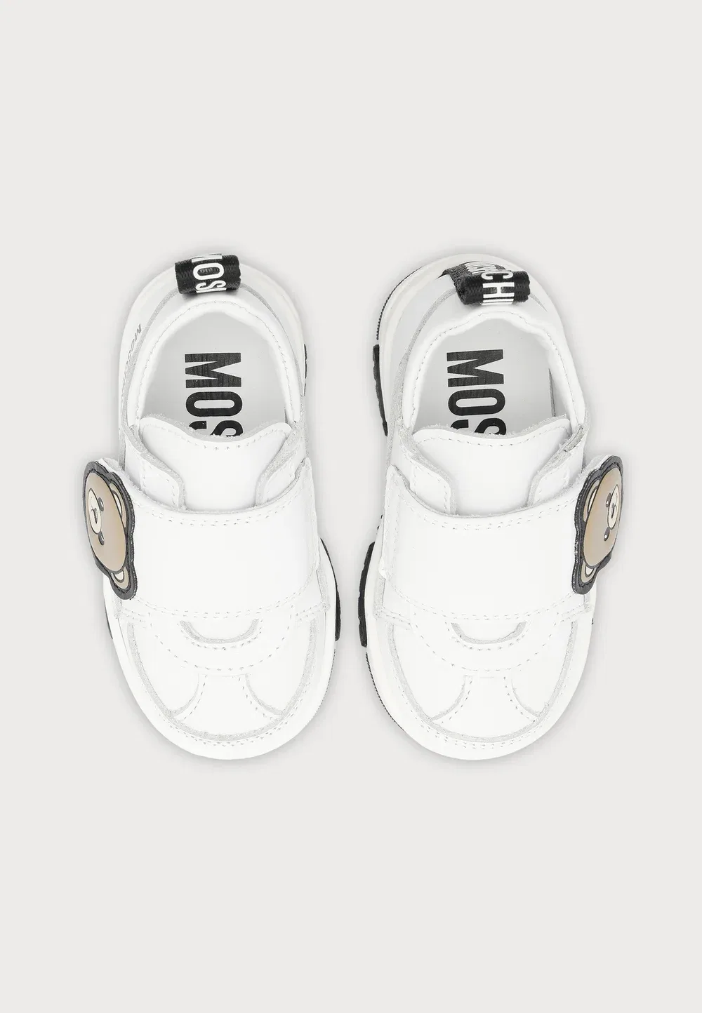 Унисекс - кроссовки Moschino, White/Black — фото 4