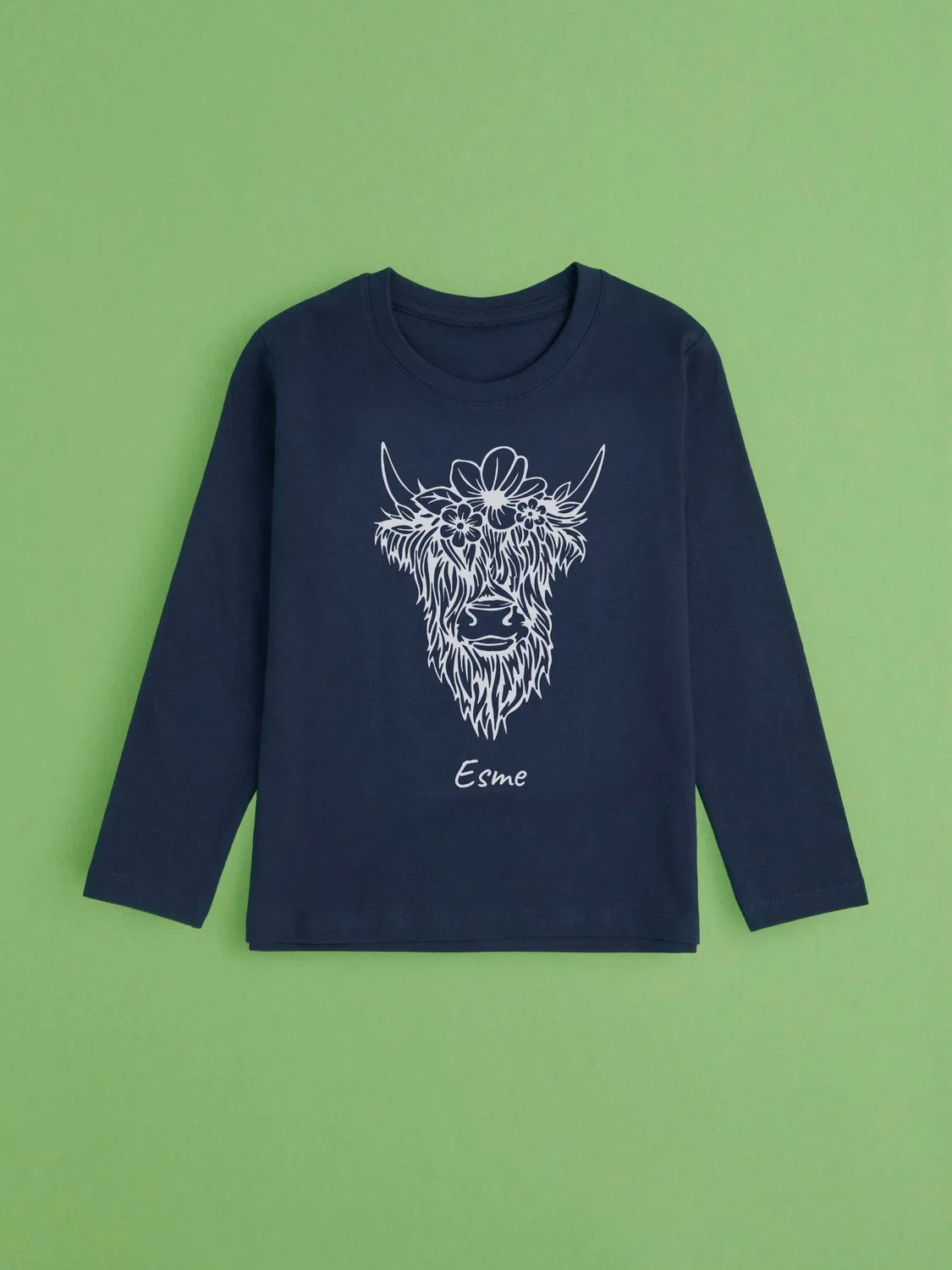 Пижама Highland Cow Stitch Style, голубой — фото 2