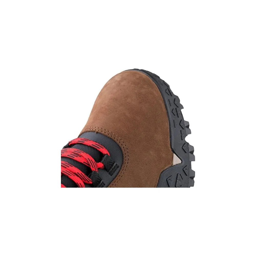 Детские треккинговые ботинки на шнуровке с мембраной GORE-TEX, коричневые, Motion Scramble Mid Lace Up Gtx Timberland — фото 2