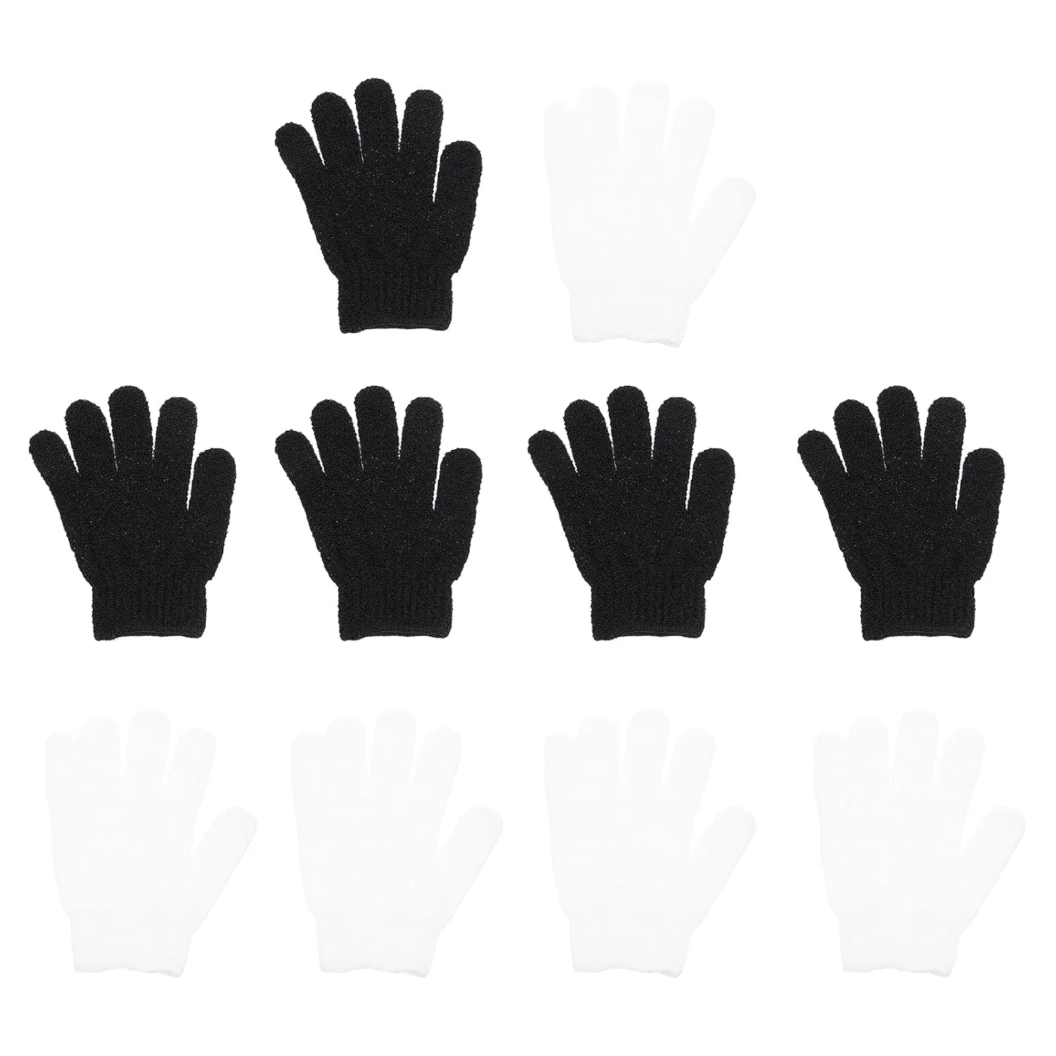Пилинговые перчатки BETOOKY, 10 штук, Polyester, 17x13x0.6 см, Черный, Белый