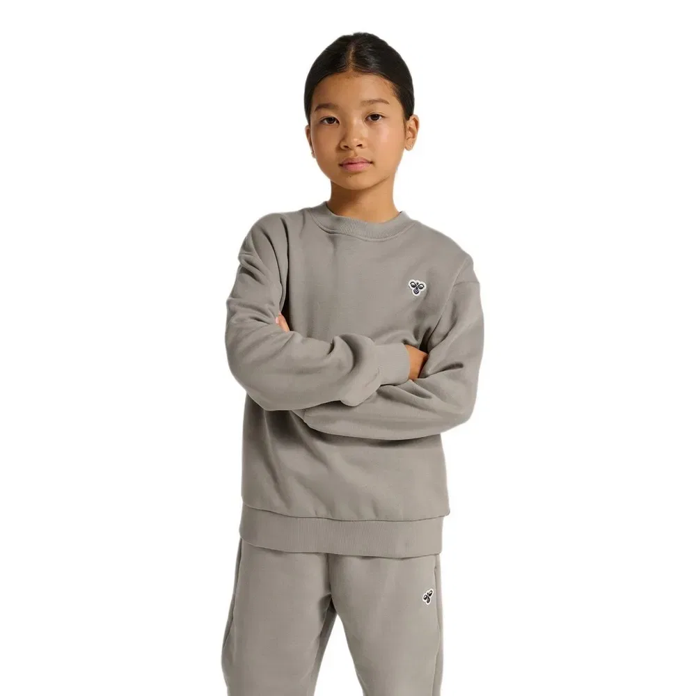 Детский свитшот свободного кроя для девочек Bee Hummel, Grey