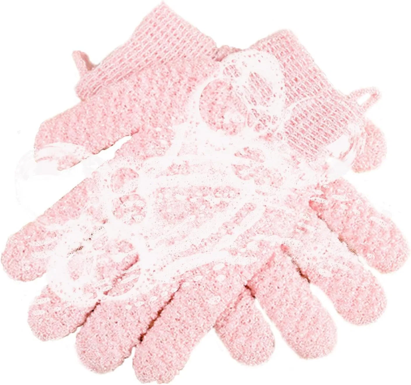 Эксфолиирующие перчатки для тела Dinchaakuarry, 1 пара, Pink