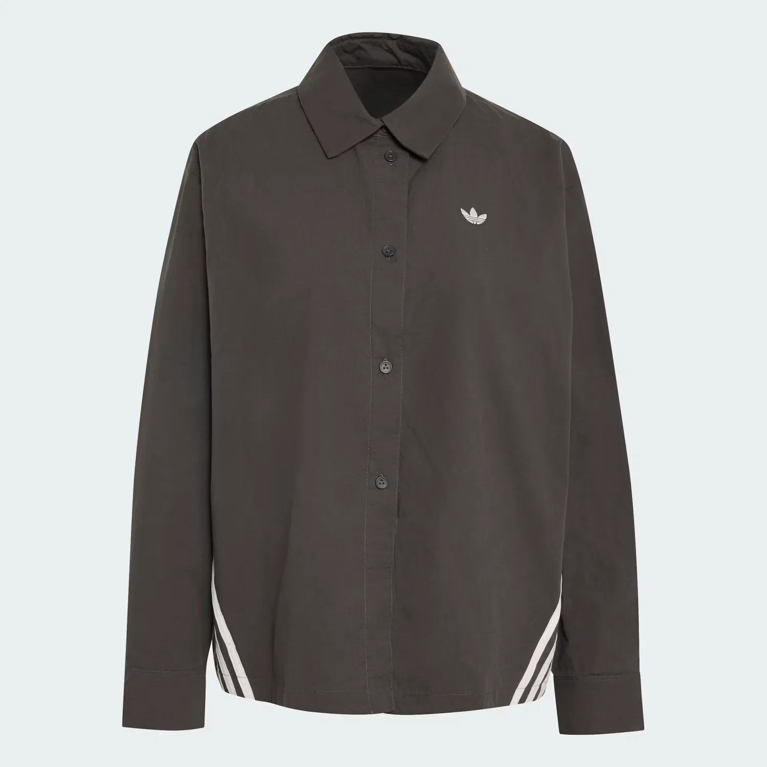 Женская рубашка свободного кроя 3-Stripes Adidas Originals, черный/белый — фото 4