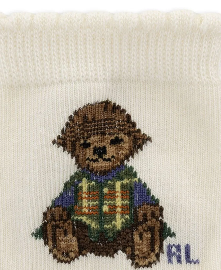 Комплект носков-слипонов с принтом Polo Bear, Plaid и Fair Isle Polo Ralph Lauren, Ivory — фото 3
