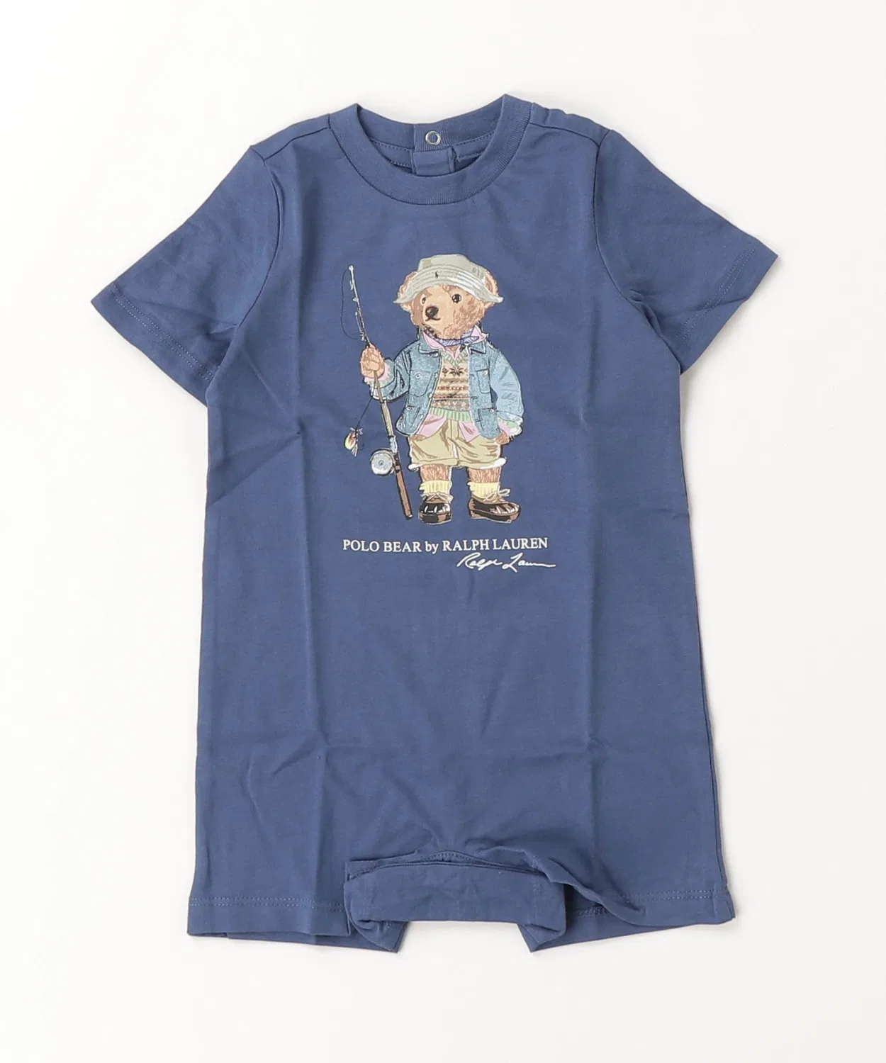 Детский боди-комбинезон с принтом Polo Bear POLO RALPH LAUREN CHILDRENSWEAR, Navy — фото 4