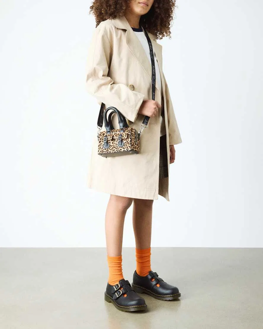 Детские туфли Мэри Джейн на ремешках Dr. Martens 8065 Softy T, черный — фото 2