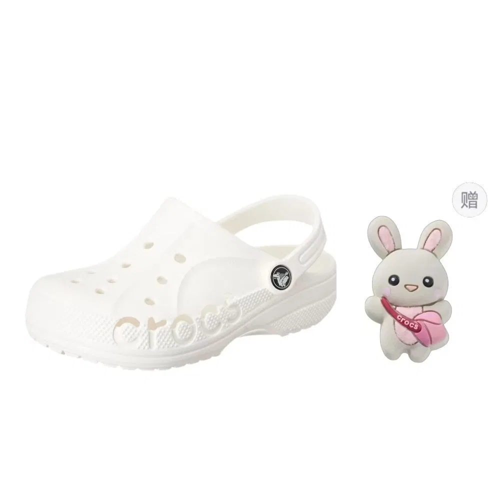 Детские сандалии-сабо с принтом Crocs Baya Clog, White