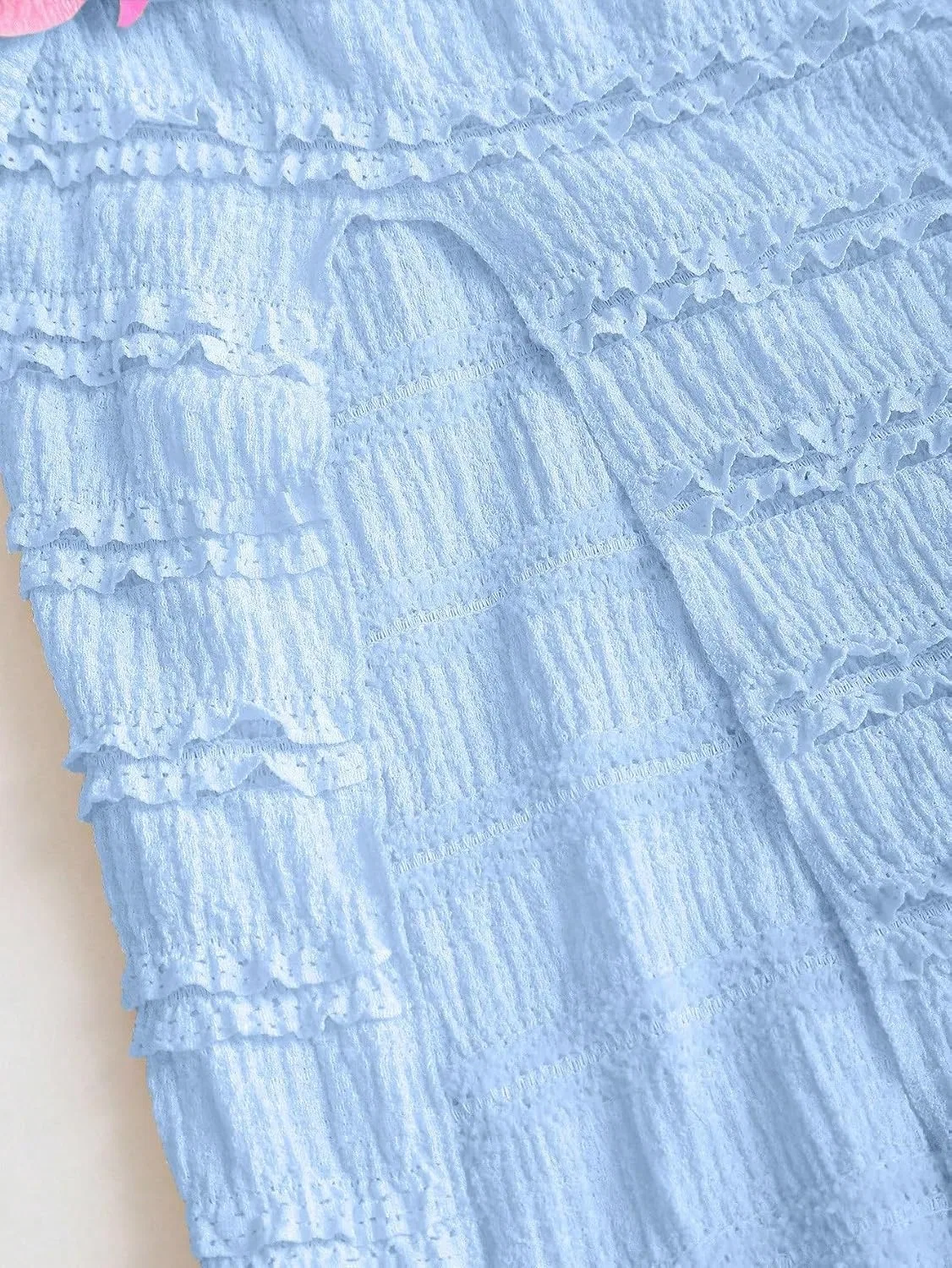 Женское повседневное миди-платье с разрезом, Baby Blue — фото 2