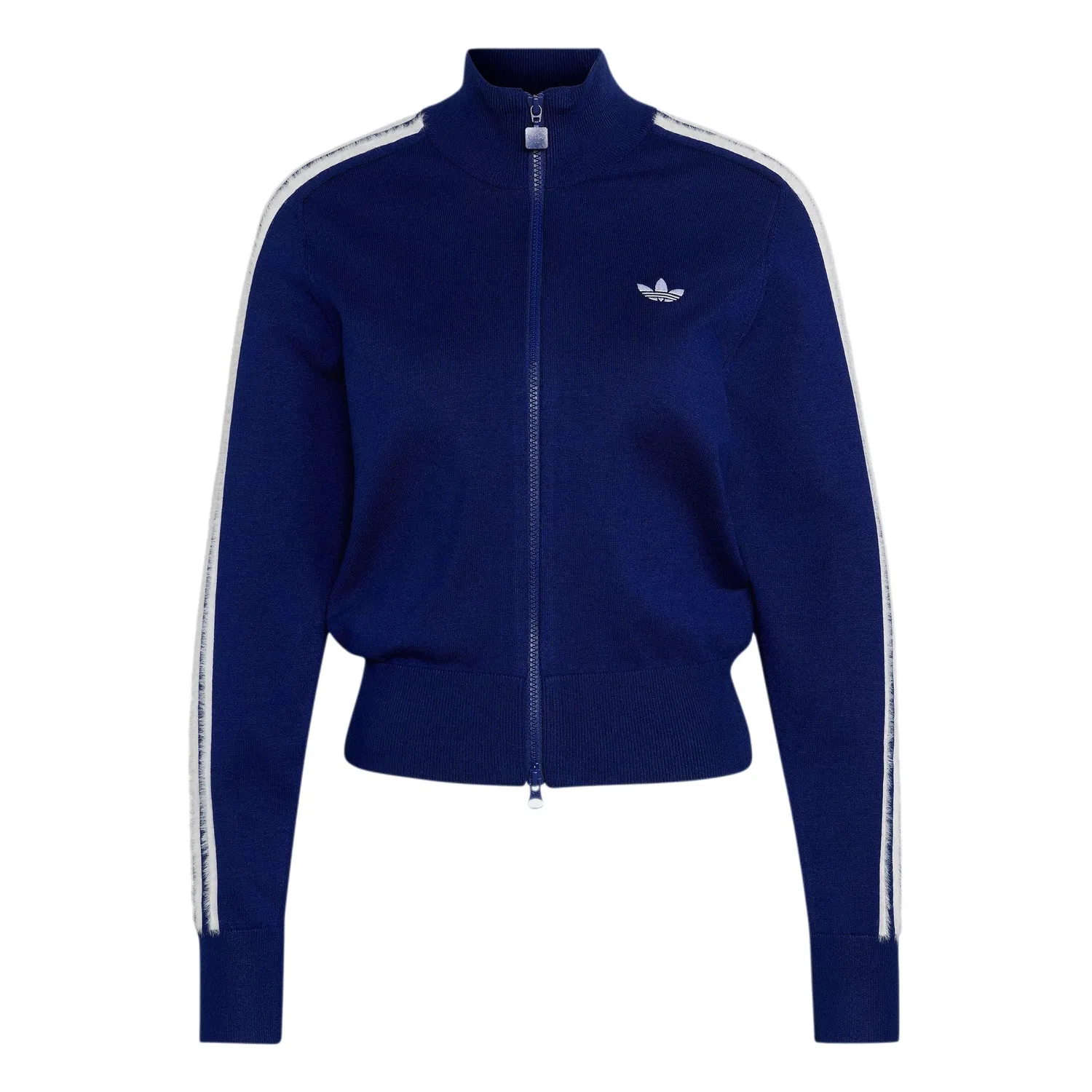 Женский свитер с полу-водолазкой Dark Blue/White Adidas Originals, Темно-синий/Белый