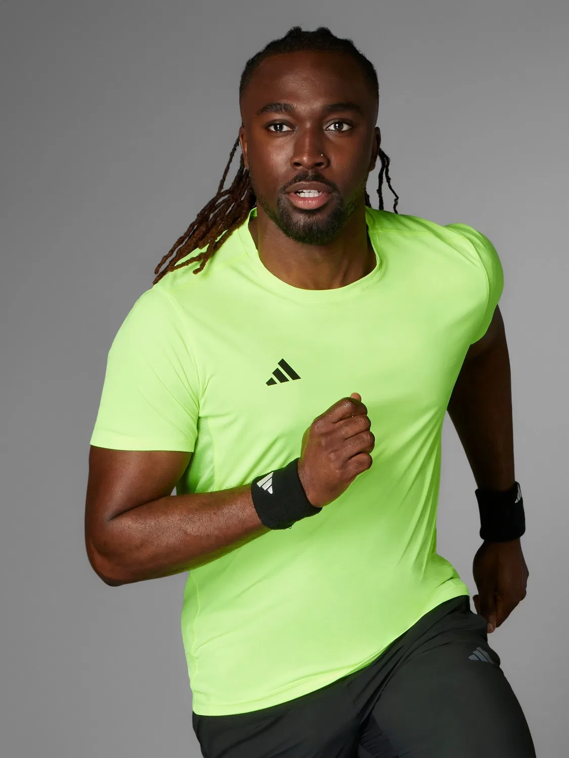 Футболка для бега Adizero Essentials adidas, зеленый