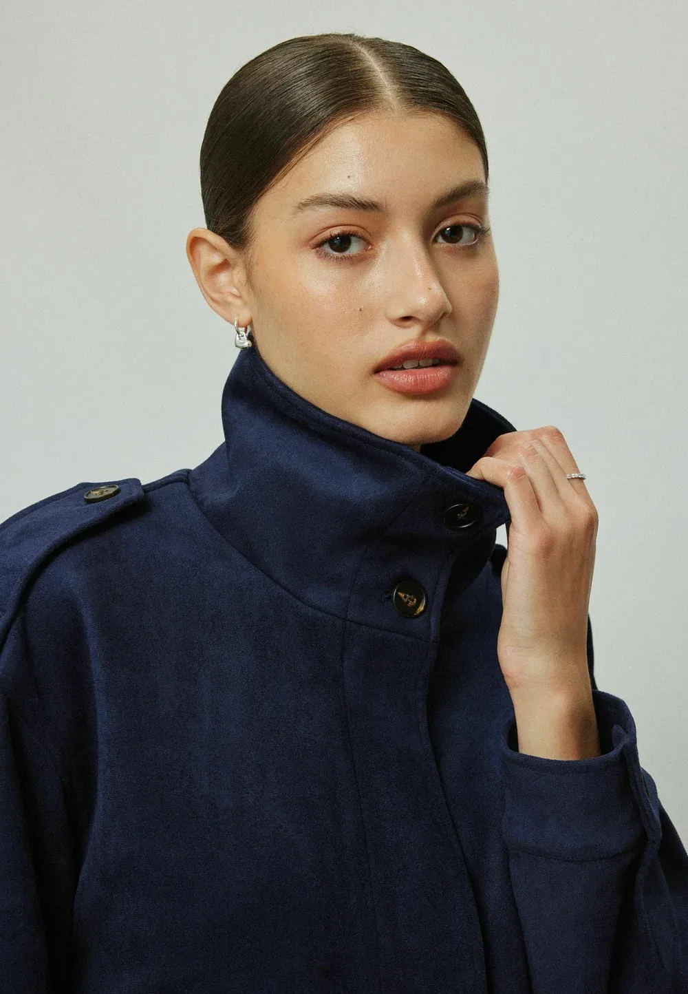 Куртка из искусственной кожи Next, Navy — фото 3