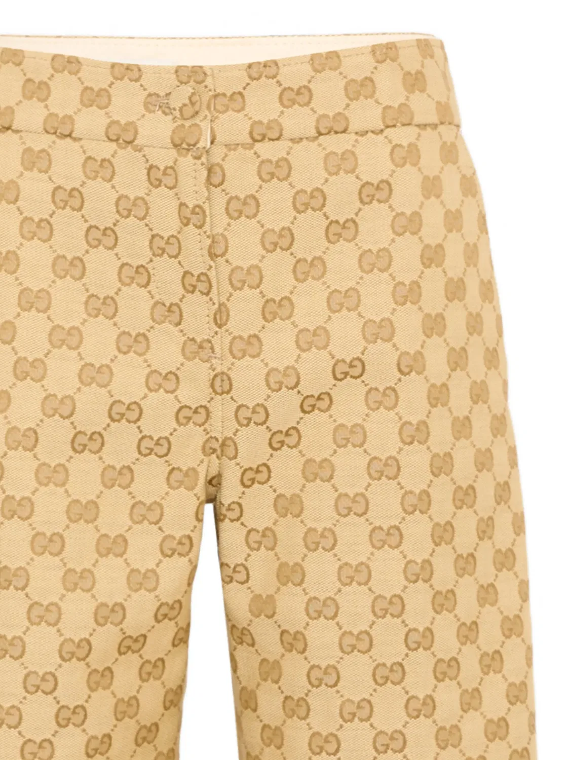 Брюки с узором GG Supreme Gucci Kids, нейтральные цвета — фото 3