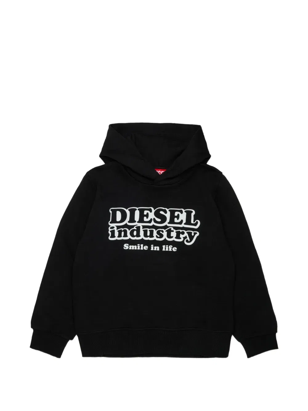 Худи с логотипом Diesel Kids, черный