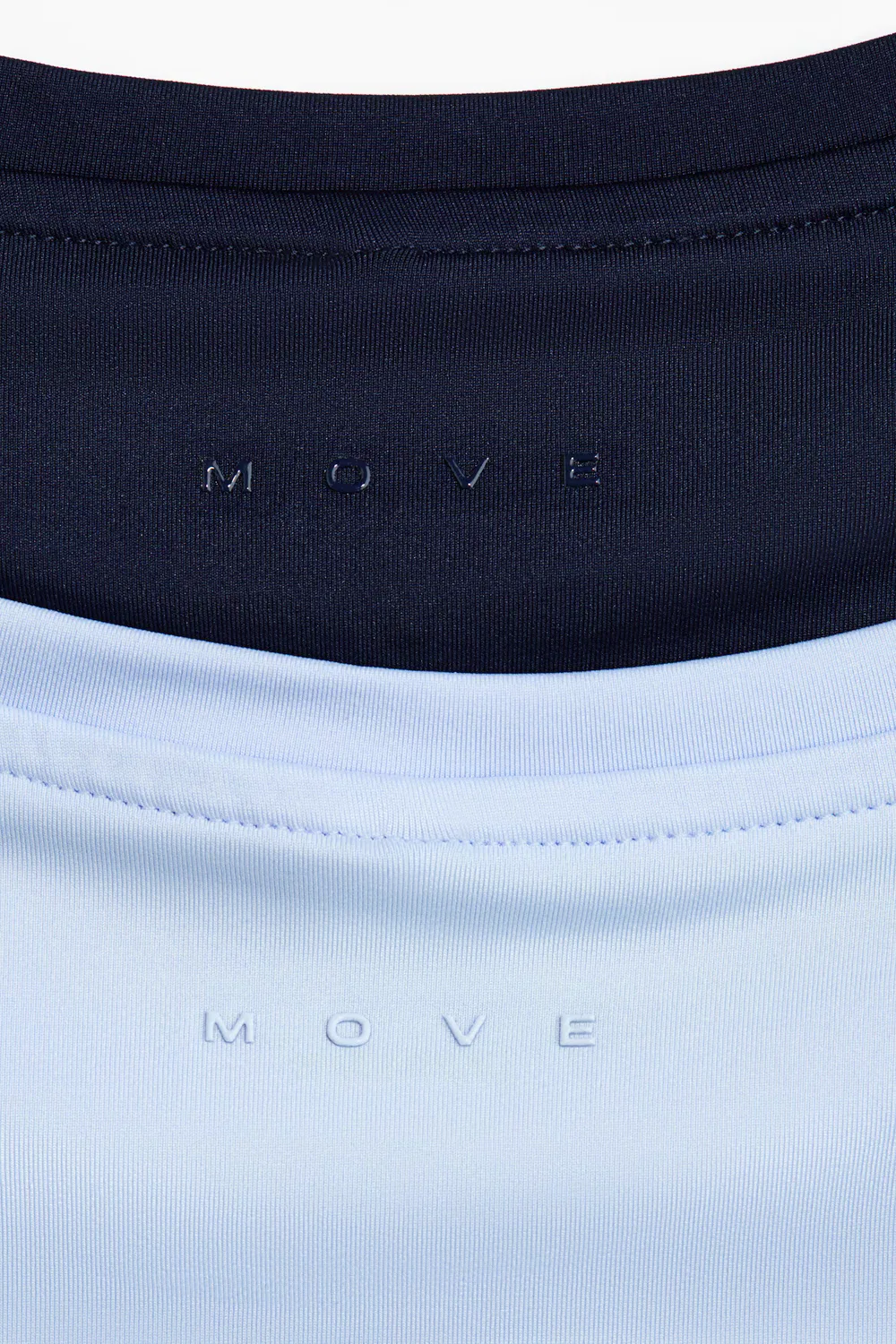 Комплект из 2 спортивных рубашек с технологией Drymove H&M, Hellblau/Marineblau — фото 2