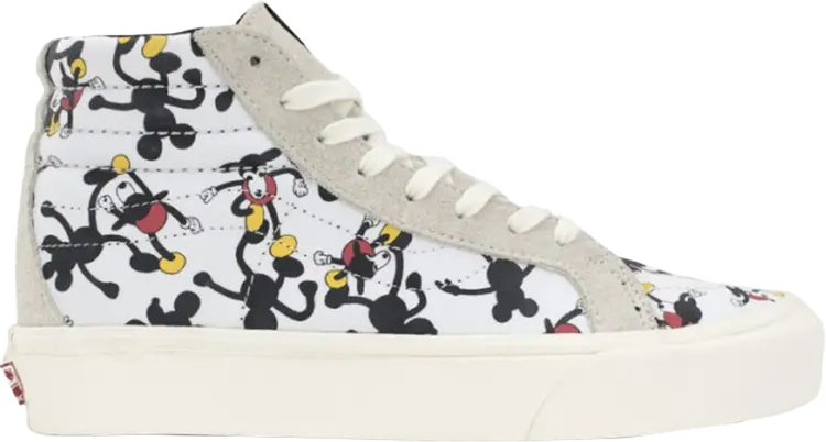 

Кеды Vans Disney x Geoff McFetridge x Sk8-Hi Mickeys 90th, белый
