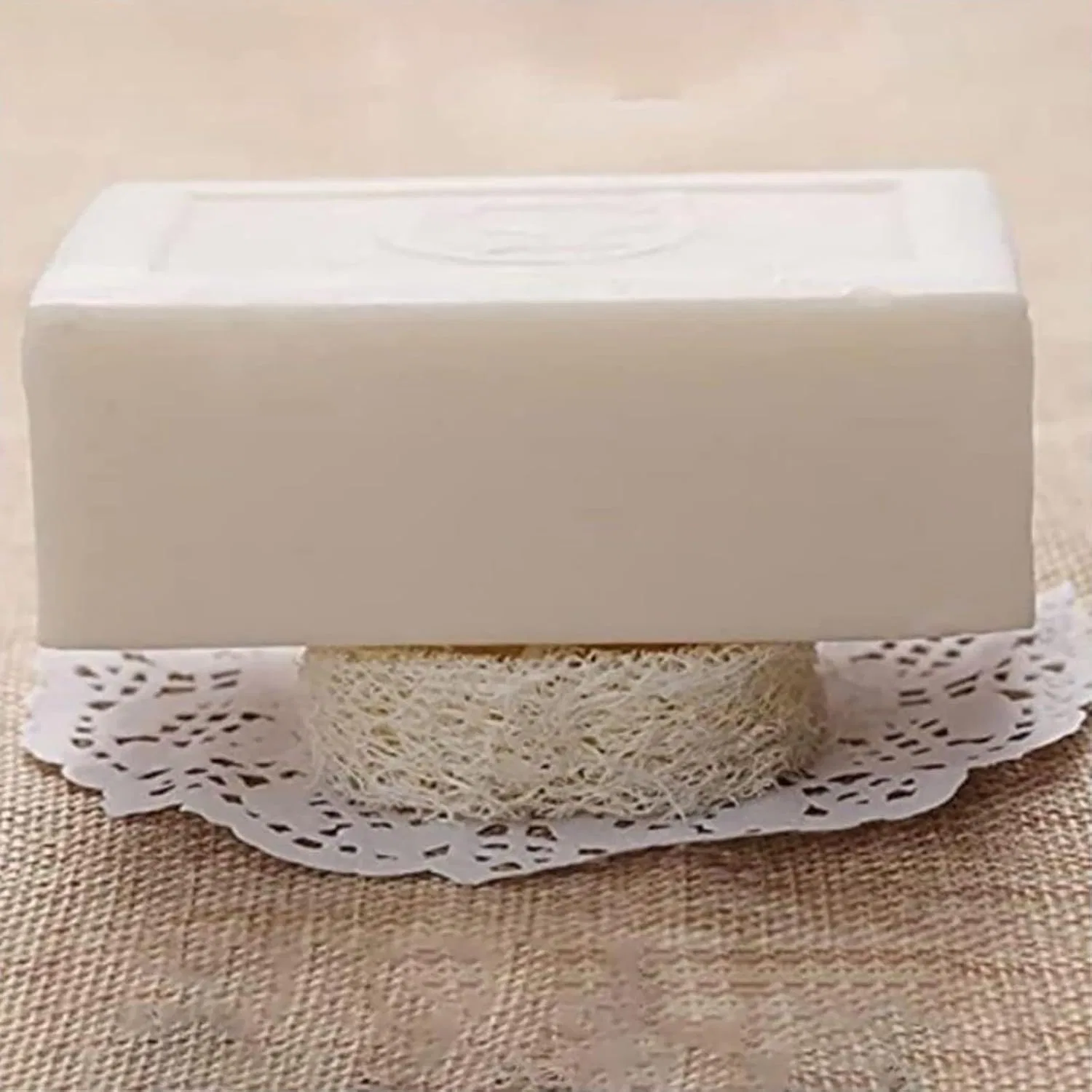 Мочалка-подставка для мыла Loofah, Beige Generic — фото 2