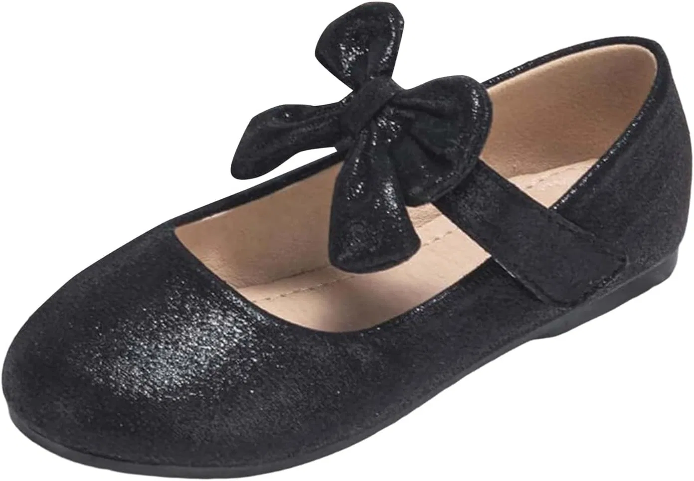 Детские балетки для девочек с бантом Mary Jane Shoes Ballet Bow, Black