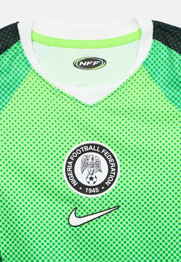 Футбольная футболка с технологией Dri-fit Nigeria nff stad unisex Nike Performance pine green, electric green, white, белый/зеленый — фото 4