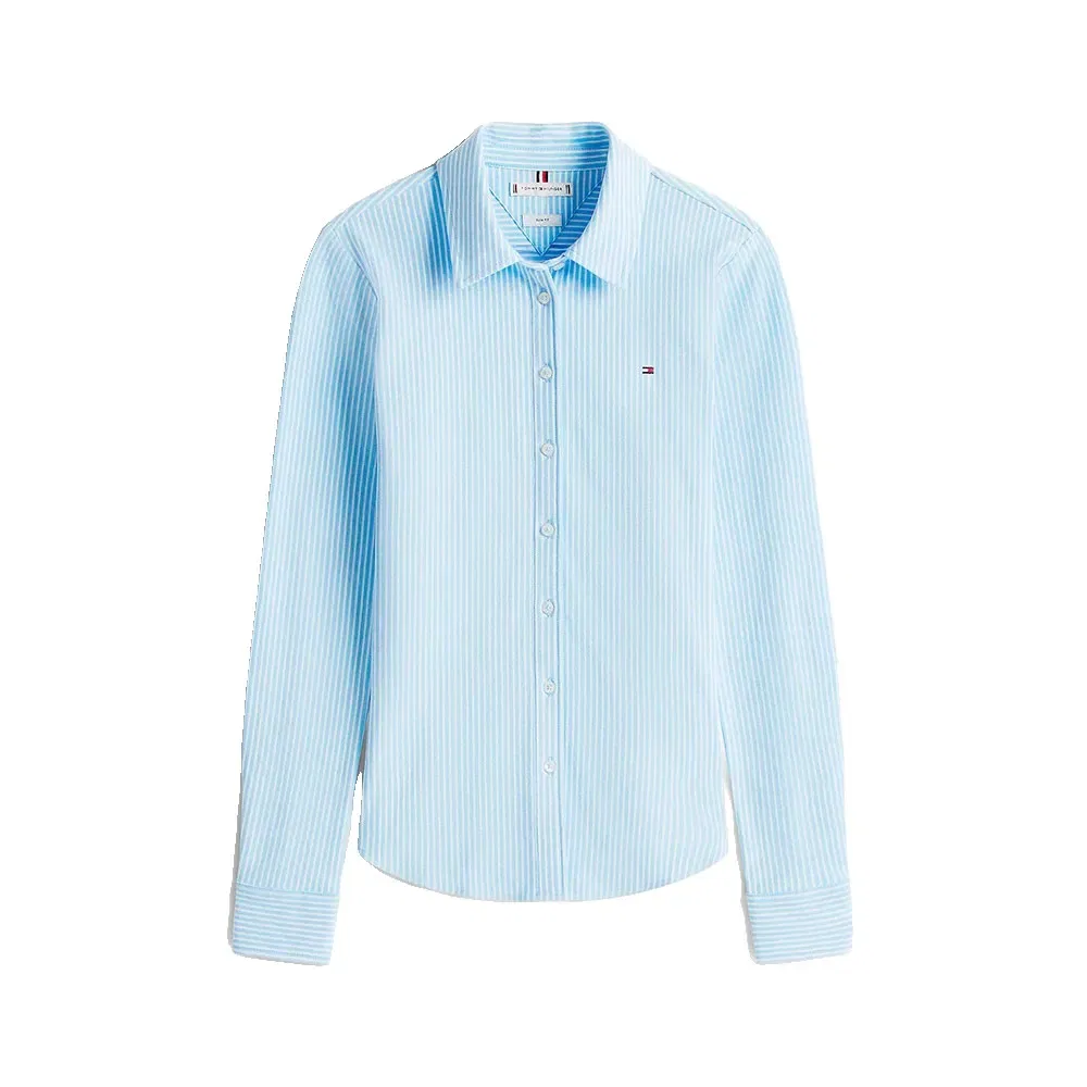 Рубашка Slim Fit с длинным рукавом 1985 Tommy Hilfiger, синий — фото 3