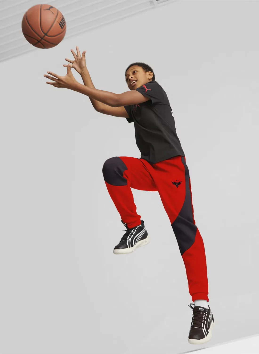 Штаны с эластичным поясом Melo Dime Puma, черный — фото 2