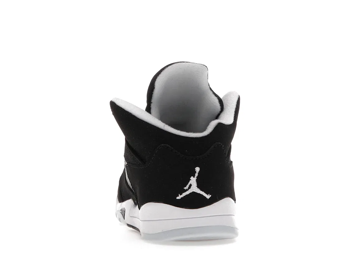 Детские кроссовки для мальчиков с принтом Jordan 5 Retro Moonlight Jordan, Black/Moonlight-White — фото 4