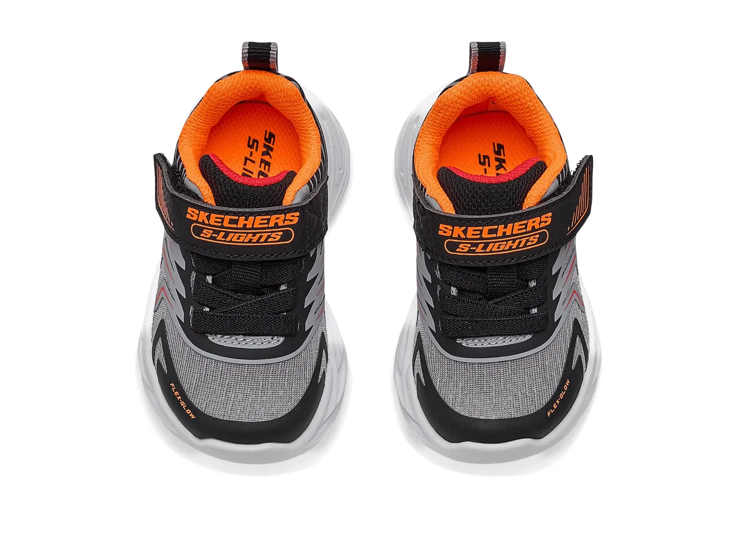 Кроссовки Flex-Glow Ultra 400141N (для малышей) Skechers Kids, Black/Charcoal — фото 3
