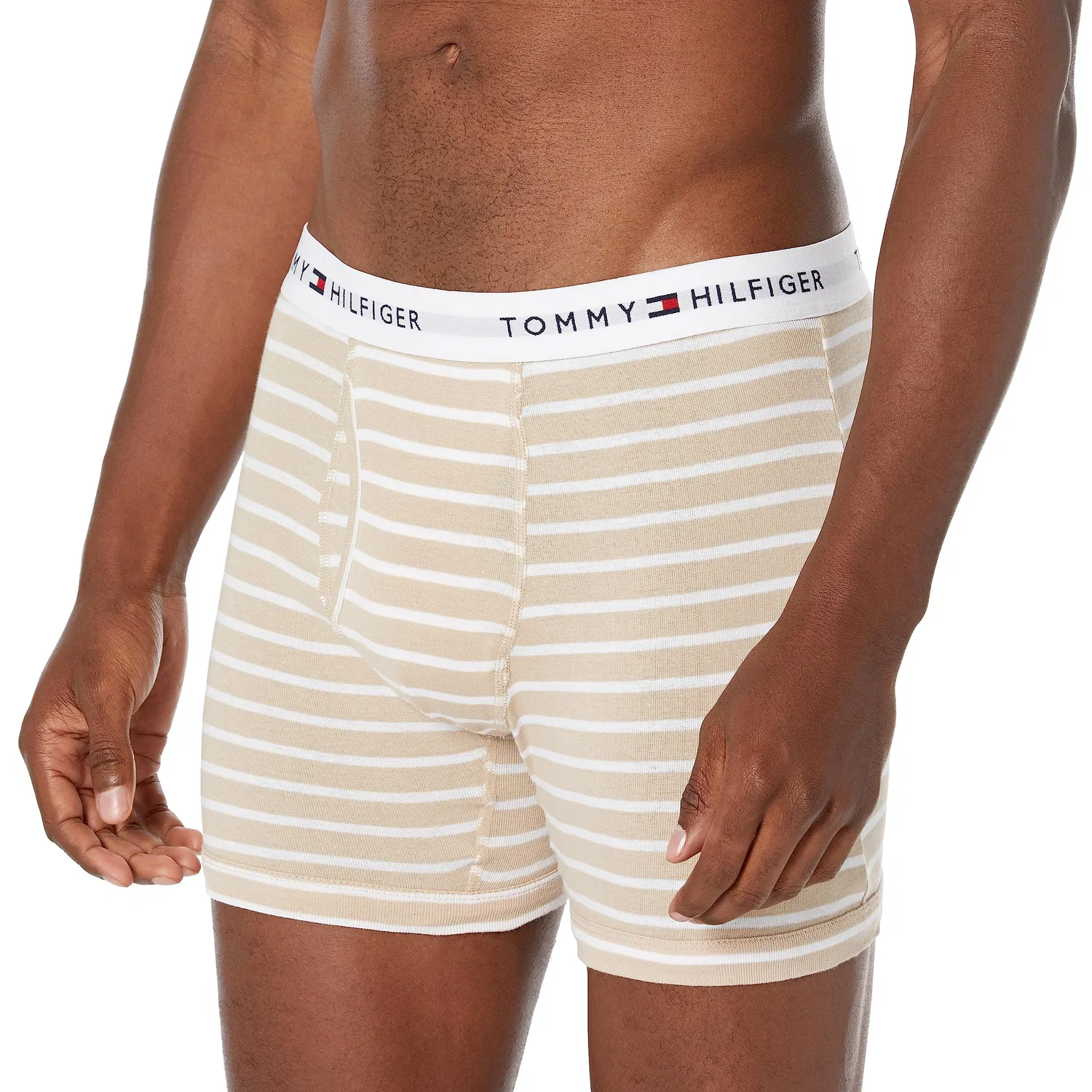 Мужские боксеры из хлопка Multipack Cotton Classics Tommy Hilfiger, Light Brown French — фото 2